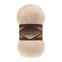 681 Пряжа Alize Angora Gold Simli яскраво-персиковий
