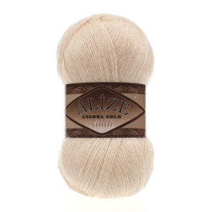 681 Пряжа Alize Angora Gold Simli яскраво-персиковий