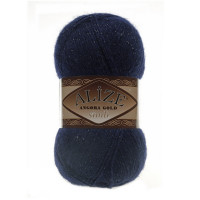58 Пряжа Alize Angora Gold Simli темно-синій