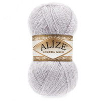 71 Пряжа Alize Angora Gold Simli сіро-бузковий