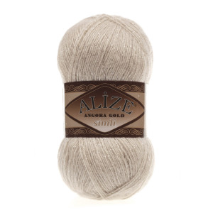 757 Пряжа Alize Angora Gold Simli беж