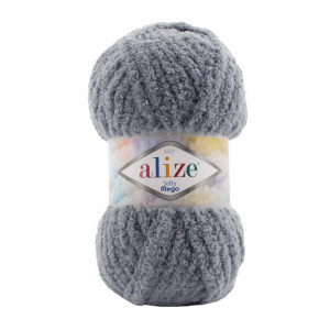 119 Пряжа Alize Softy Mega сіре небо