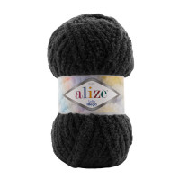 60 Пряжа Alize Softy Mega чорний