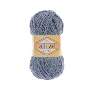 119 Пряжа Alize Softy сіре небо