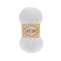 55 Пряжа Alize Softy білий