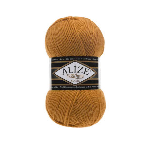 2 Пряжа Alize Superlana Klasik жовтий