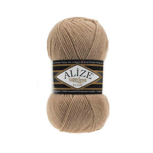 5 Пряжа Alize Superlana Klasik беж