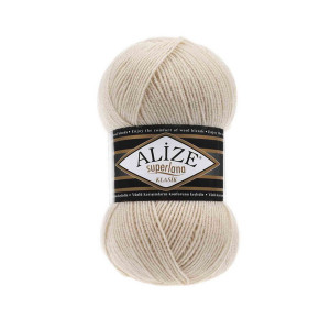 310 Пряжа Alize Superlana Klasik медовий