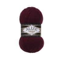 495 Пряжа Alize Superlana Klasik бордо