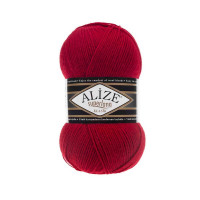 56 Пряжа Alize Superlana Klasik червоний