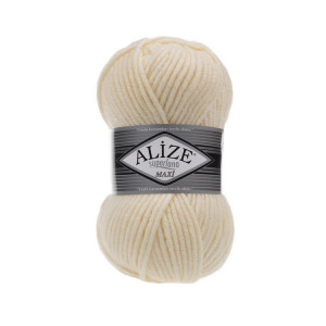 1 Пряжа Alize Superlana Maxi кремовий