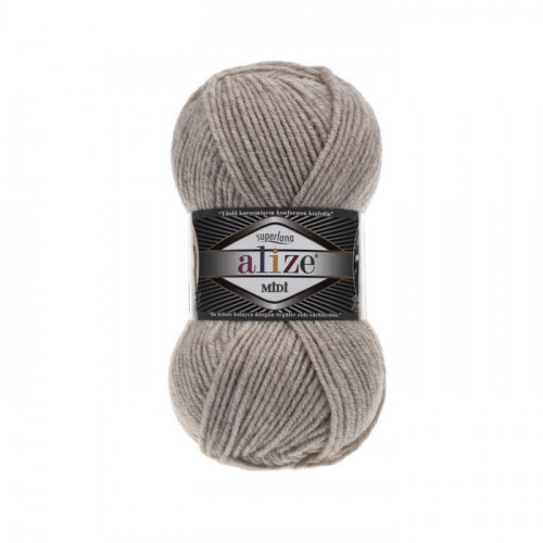 152 Пряжа Alize Superlana Midi беж меланж