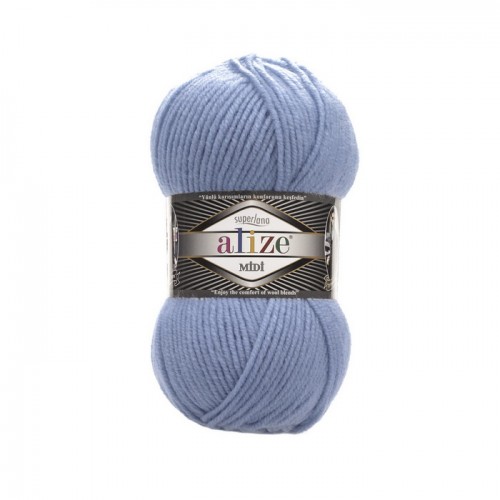 381 Пряжа Alize Superlana Midi морська хвиля