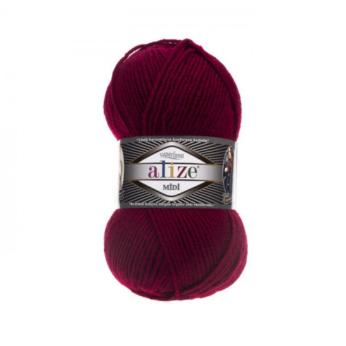390 Пряжа Alize Superlana Midi вишня