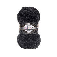 800 Пряжа Alize Superlana Midi антрацитовий жаспе