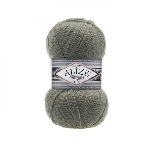 138 Пряжа Alize Superlana Tig зелений мигдаль