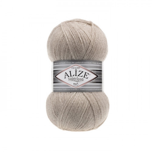 152 Пряжа Alize Superlana Tig беж меланж