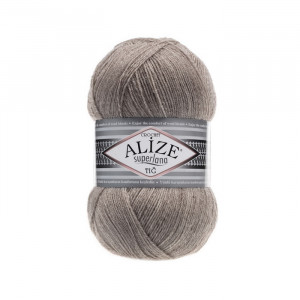 207 Пряжа Alize Superlana Tig світло-коричневий меланж