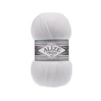 55 Пряжа Alize Superlana Tig білий