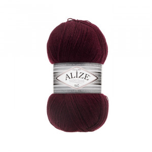 57 Пряжа Alize Superlana Tig бордовий