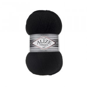 60 Пряжа Alize Superlana Tig чорний