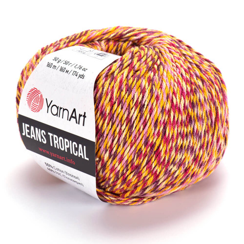 613 Пряжа YarnArt Jeans Tropical