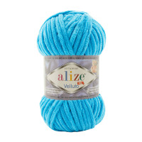 16 Пряжа Alize Velluto блакитний