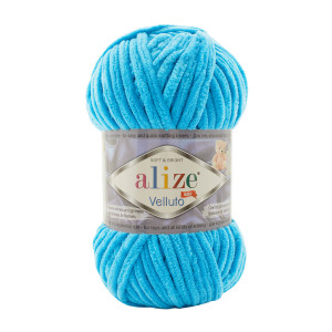 16 Пряжа Alize Velluto блакитний