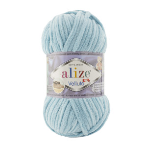 414 Пряжа Alize Velluto блакитний