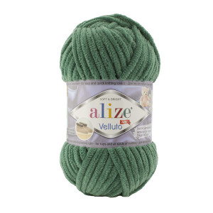 532 Пряжа Alize Velluto зелений