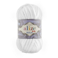 55 Пряжа Alize Velluto білий