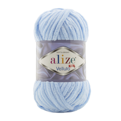 218 Пряжа Alize Velluto блакитний