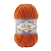 6 Пряжа Alize Velluto оранж