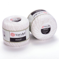 003 Пряжа YarnArt Violet білий