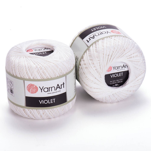 003 Пряжа YarnArt Violet білий