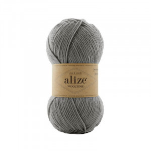 21 Пряжа Alize Wooltime сірий