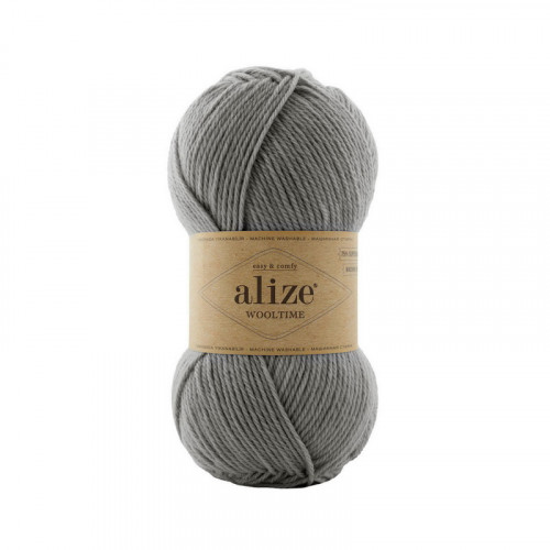 21 Пряжа Alize Wooltime сірий