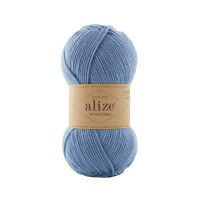 432 Пряжа Alize Wooltime синій