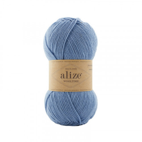 432 Пряжа Alize Wooltime синій
