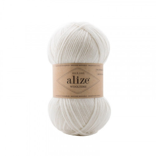 55 Пряжа Alize Wooltime білий