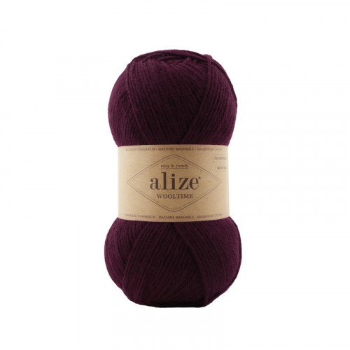578 Пряжа Alize Wooltime бордовий